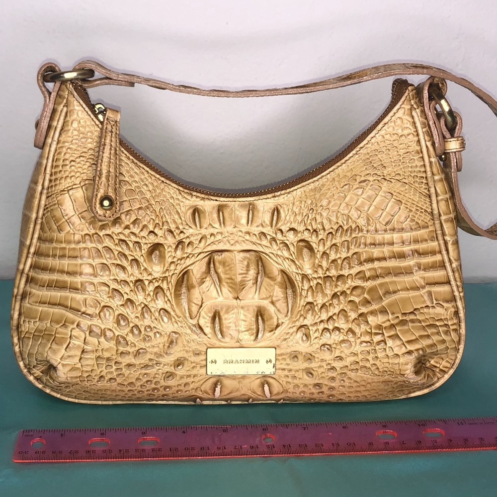 Brahmin Croc Tan Tote Bag